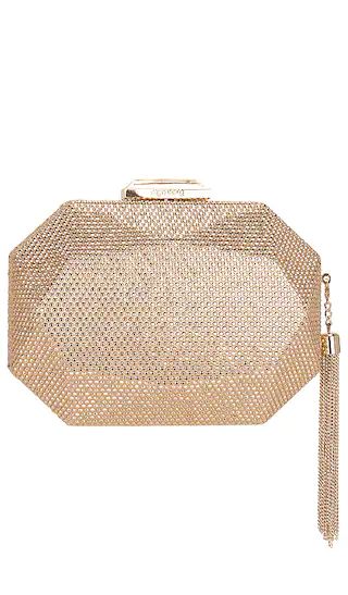 Tilly Hotfix Clutch in Gold | Revolve Clothing (Global)