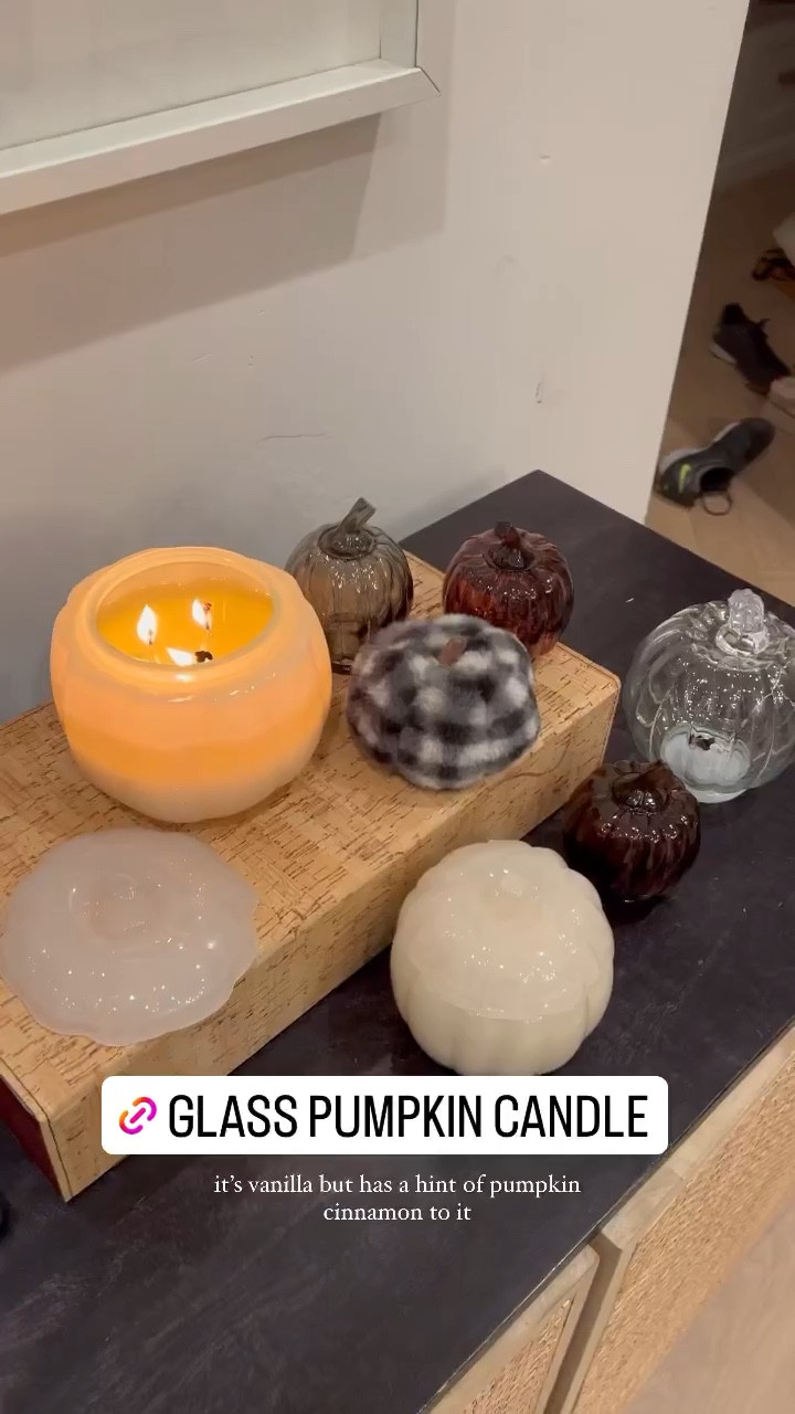 Loving this fall candle - it’s a glass candle shaped like a pumpkin!  It’s vanilla scented with a hint of cinnamon and it smells so yummy 🎃 it comes in a bunch of colors!

Fall candle; holiday candle; pumpkin candle; vanilla candle; glass pumpkin candle; cinnamon candle; halloween candle; target; Christine Andrew 

#LTKSeasonal #LTKHalloween #LTKhome