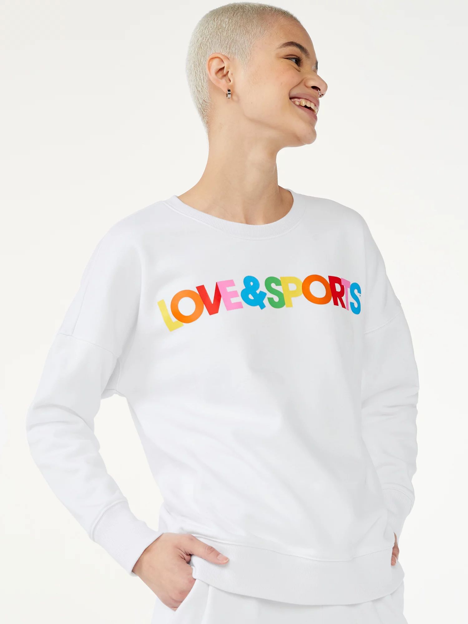 Love & Sports Women’s Crewneck Pride Sweatshirt | Walmart (US)