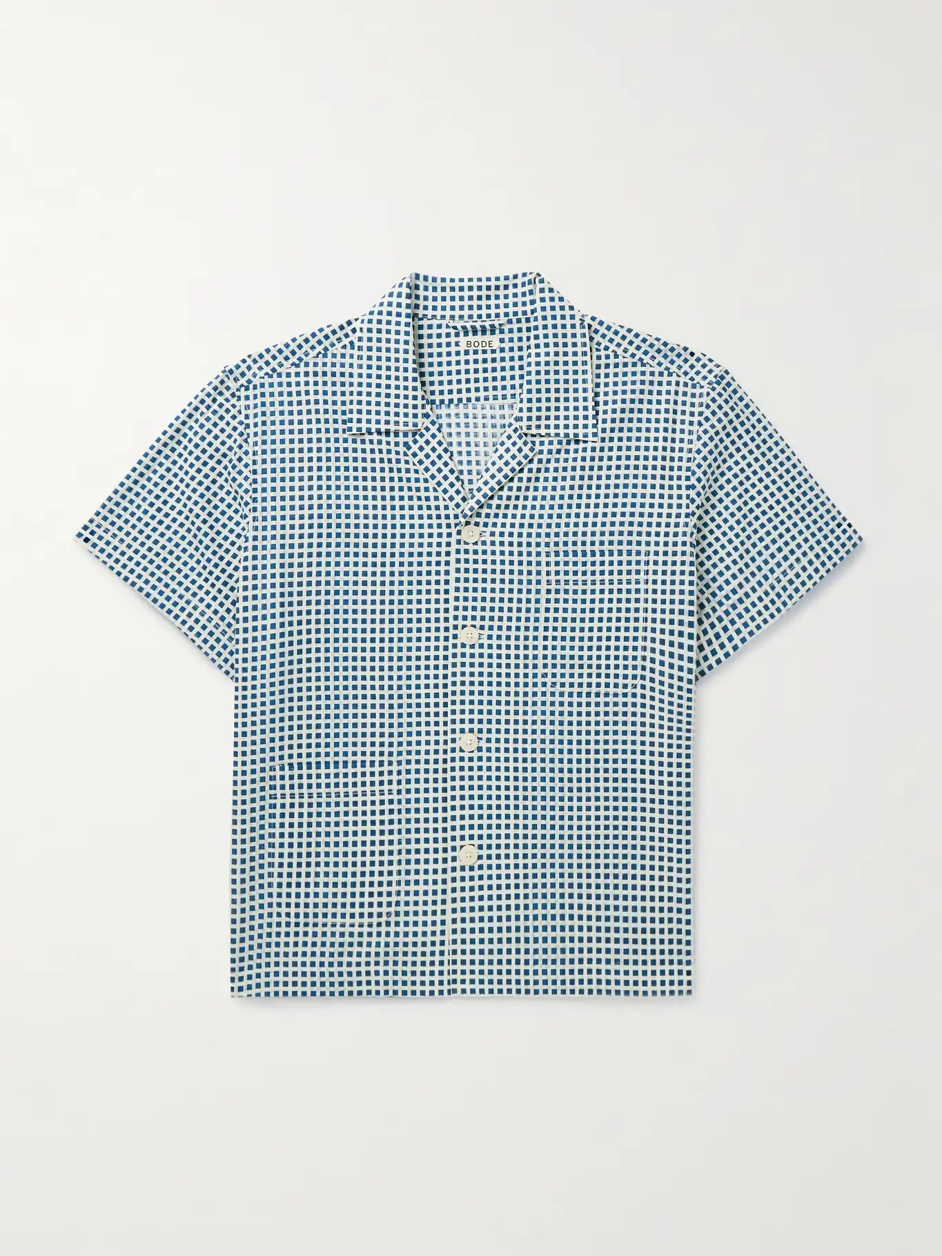 Hyannis Camp-Collar Checked Cotton-Voile Shirt | Mr Porter (US & CA)