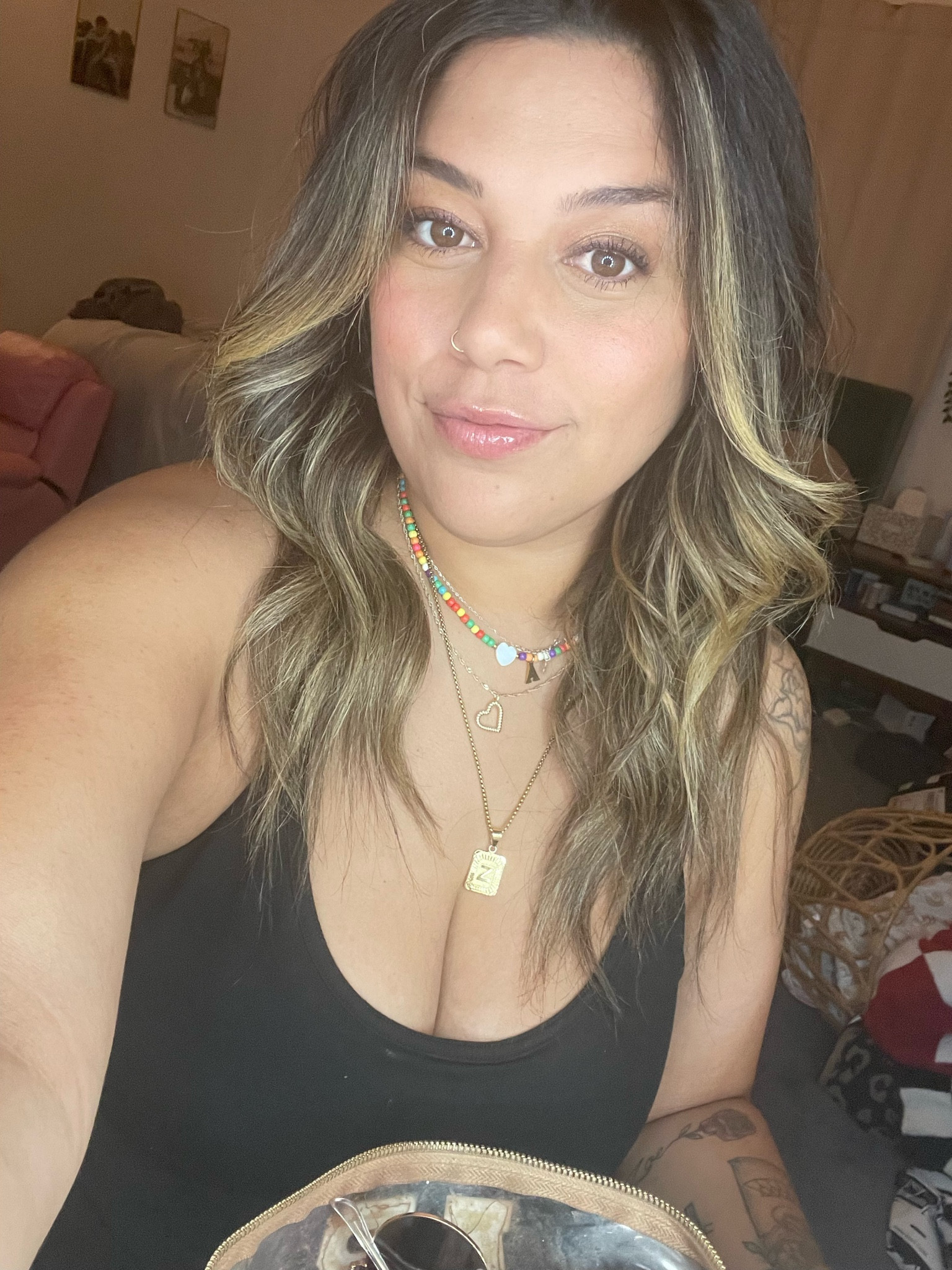 Necklace details! Love the colorful one for summer! 

#LTKBeauty #LTKStyleTip #LTKMidsize