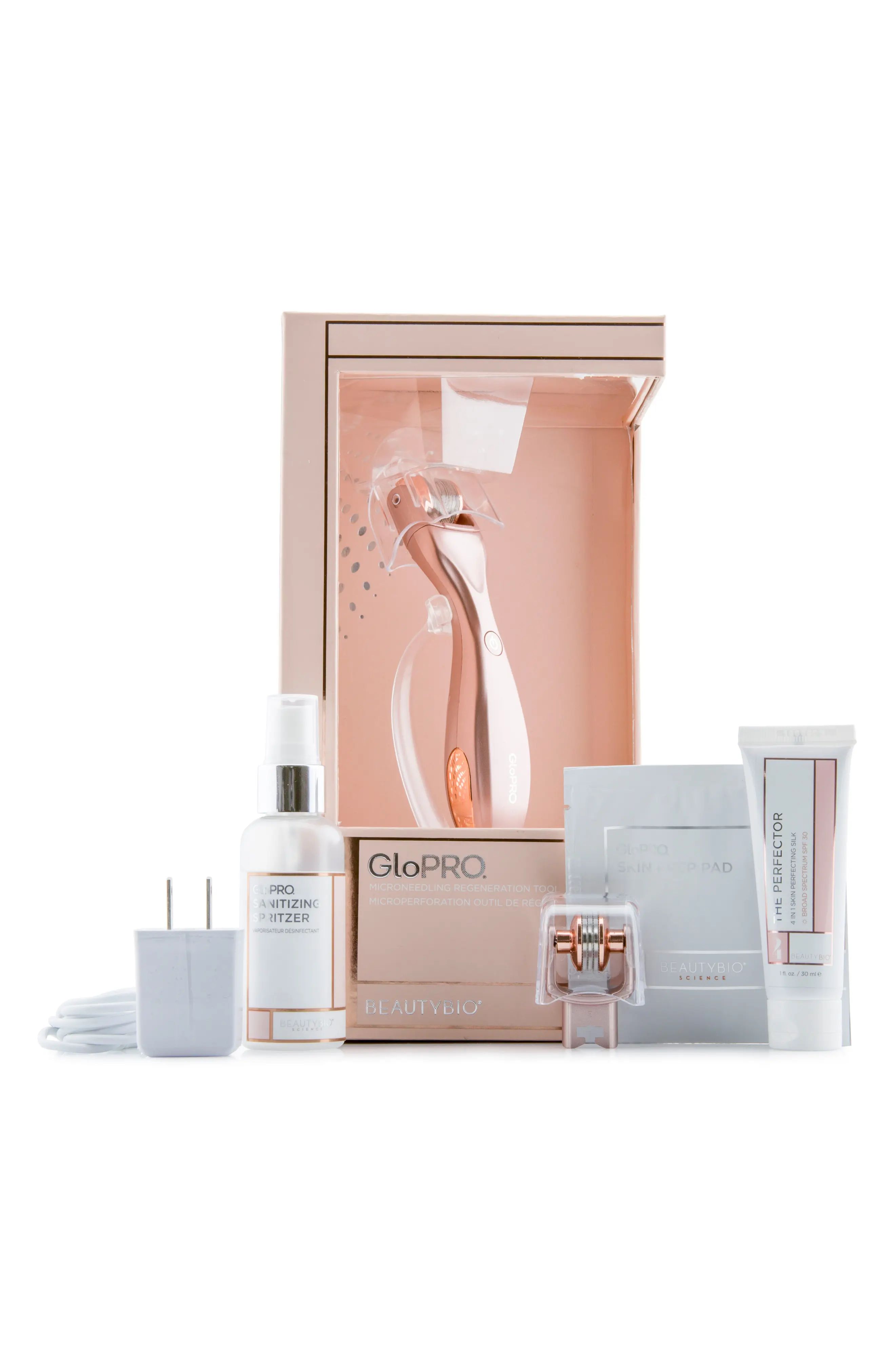 Beautybio Glopro Rose Gold Microneedling Regeneration Tool & Eye Microtip(TM) Set, Size One Size - R | Nordstrom