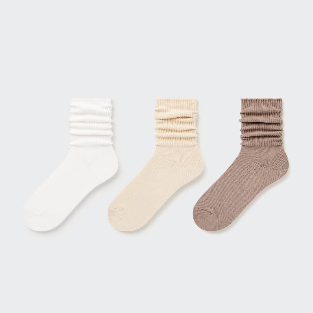Ribbed Socks (Three Pairs) | UNIQLO (UK)