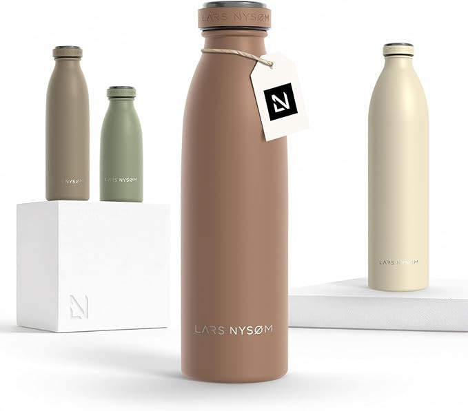 LARS NYSØM Stainless Steel Insulated Water Bottle 12oz 17oz 25oz 34oz 51oz | Insulated Thermo Fl... | Amazon (US)