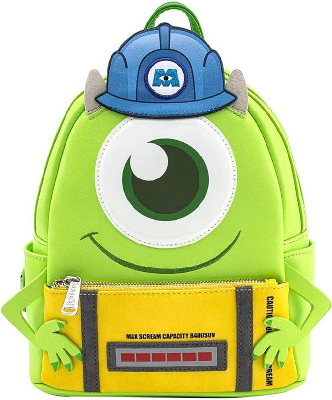 Loungefly Disney Monsters Inc Mike Wazowski Scare Cosplay Womens Double Strap Shoulder Bag Purse | Amazon (US)