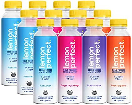 Lemon Perfect, Organic Cold-Pressed Lemon Water, Squeezed from Real Fruit, Flavored Water, Sugar-Fre | Amazon (US)