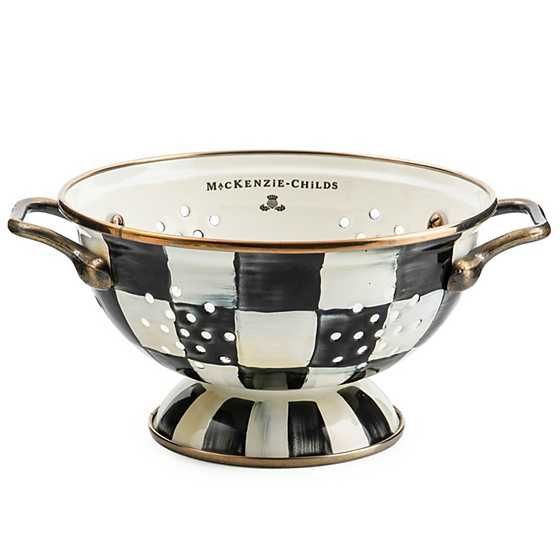 Courtly Check Enamel Colander - Small | MacKenzie-Childs