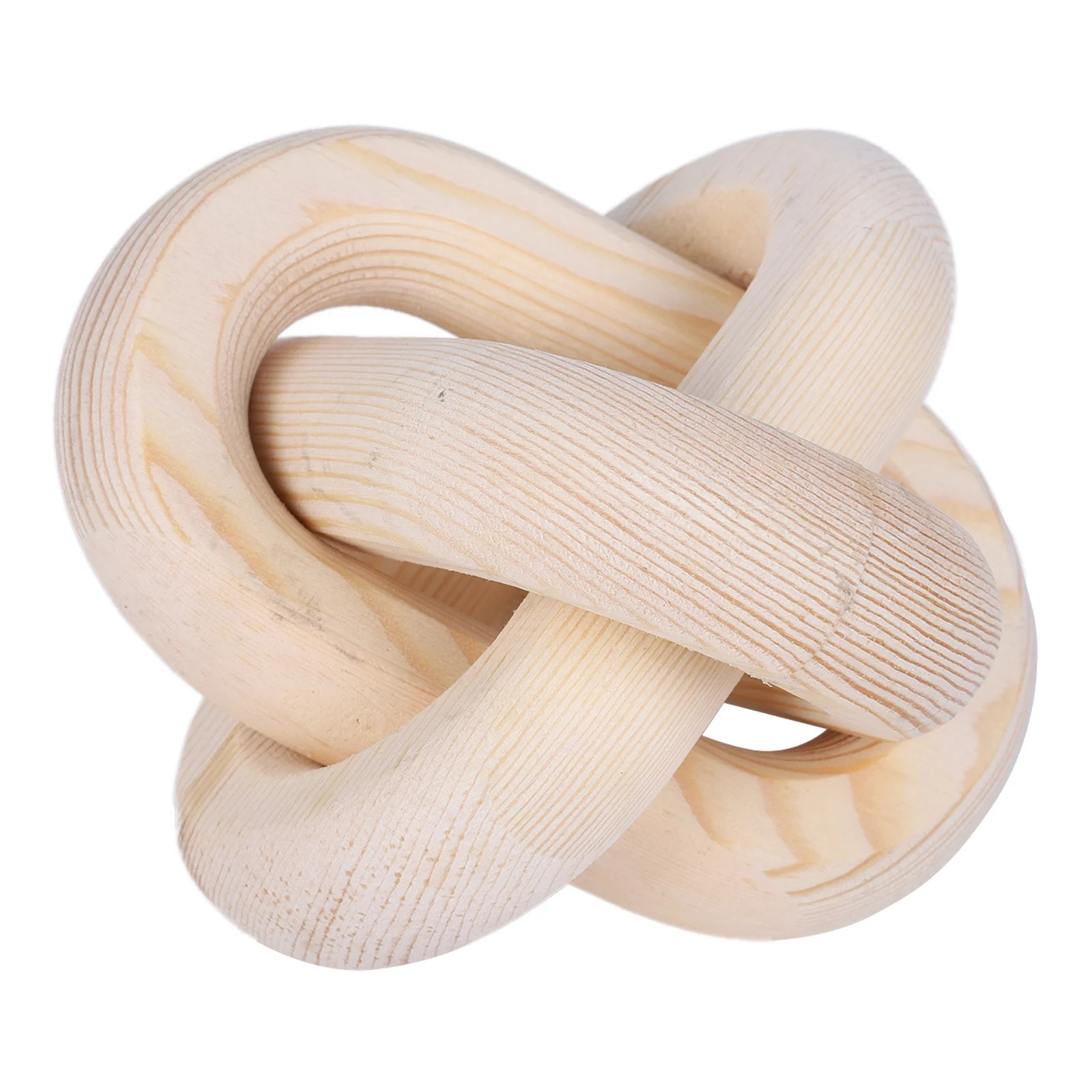 Bookshelf Decor Wood Chain Decor 3-Link Decorative Chain Hand Carved Boho Wood Knot Decor for Bookshelf Desk Living Room Coffee Table Farmhouse Wood Decor Ornament (Wood Color) | Walmart (US)