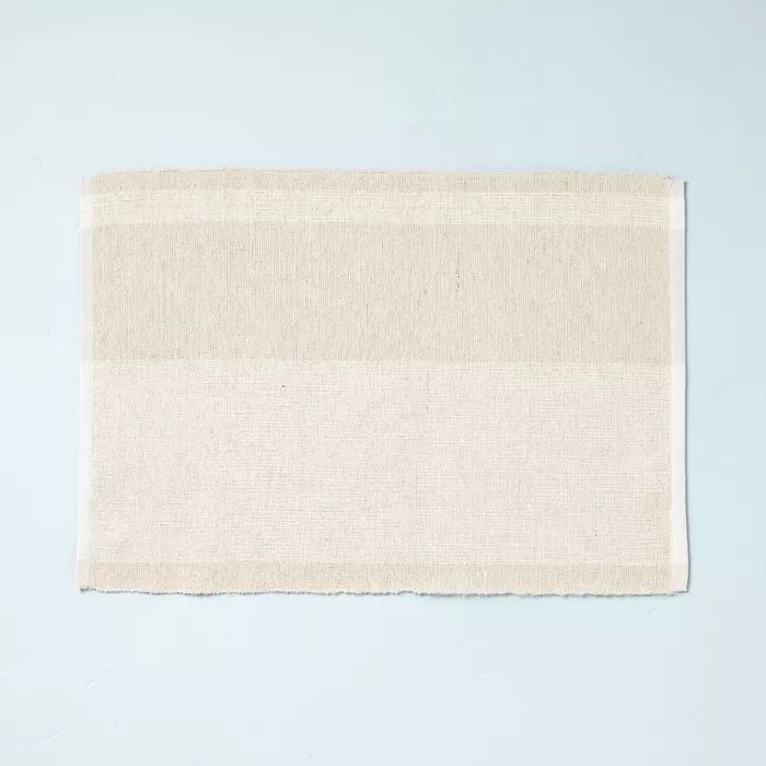 Solid Stripe Placemat Twilight Taupe - Hearth &#38; Hand&#8482; with Magnolia | Target