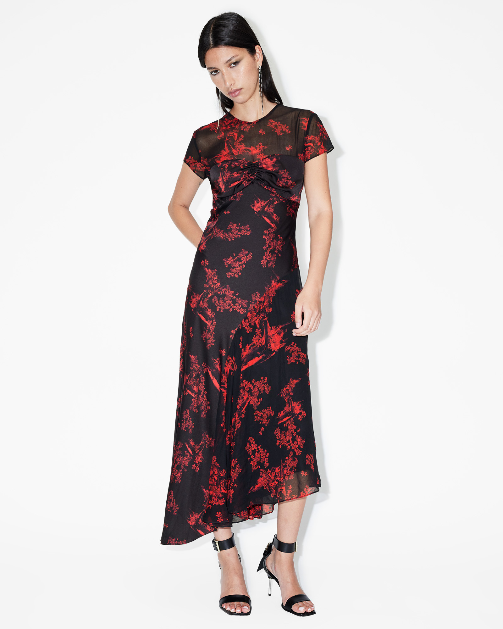 Tasha Floral Midi Dress | AllSaints UK
