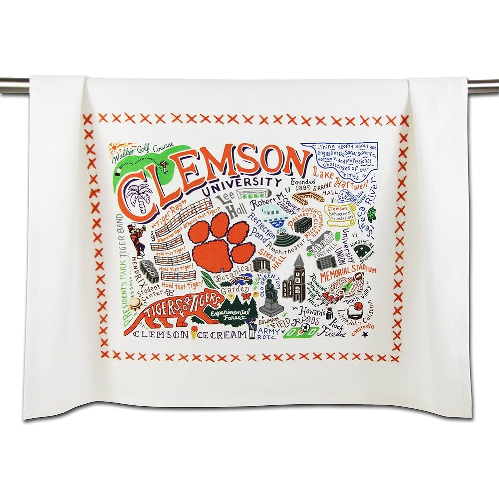 Catstudio Dish Towel, Clemson University Tigers Hand Towel - Collegiate Kitchen Towels for Clemso... | Amazon (US)