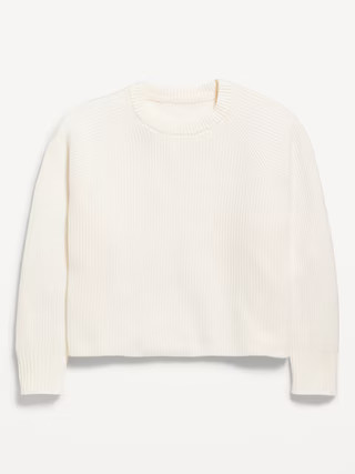 SoSoft Long-Sleeve Ribbed Sweater for Girls | Old Navy (US)