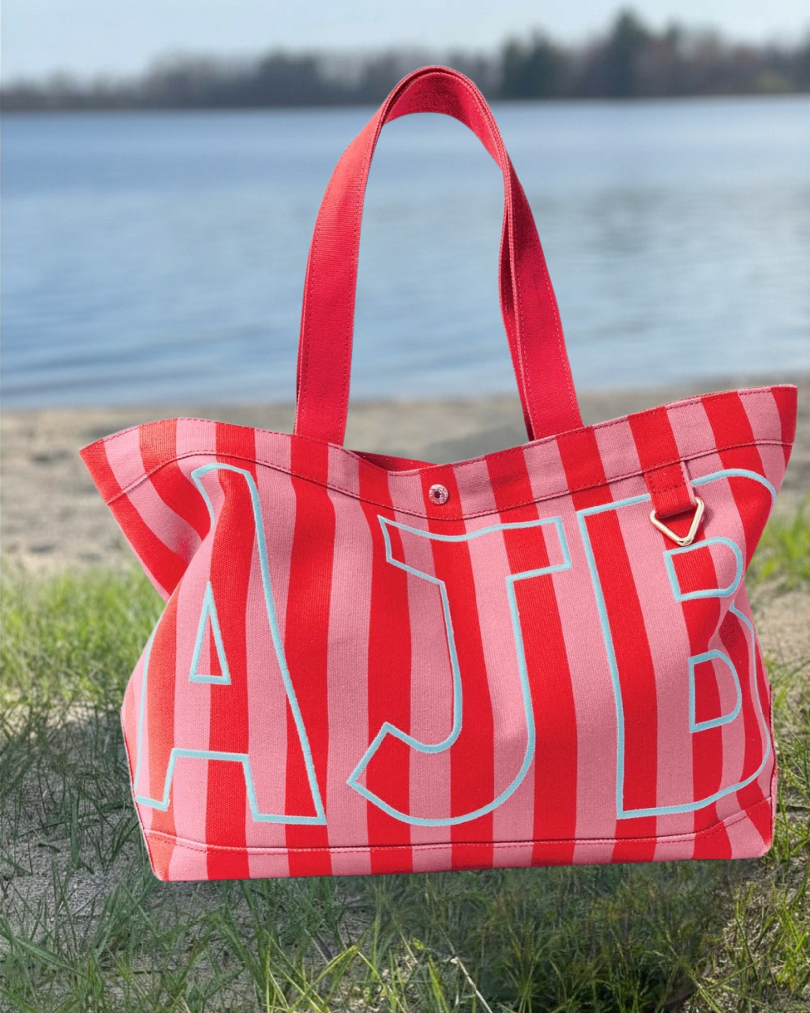 The cutest canvas tote for summer or travel. Great beach bag or for on the go with kids. Multiple color options and initial embroidery with 2-3 initials. Great Mother’s Day gift option. 

#LTKmomlife #LTKTravel #LTKMothersDay