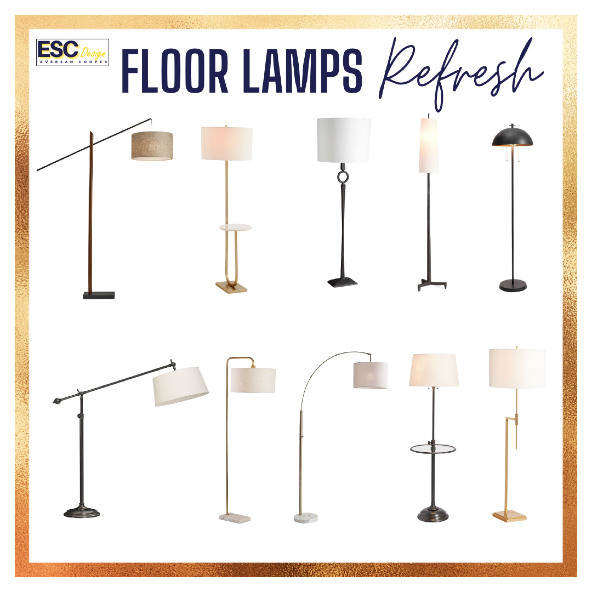 Floor Lamps Refresh

Wood Arc Sectional Floor Lamp, Forged Iron Floor Lamp, Metal Floor Lamp With Tray, Marble Floor Lamp, Metal Floor Lamp, Wood & Metal Floor Lamp, Metal Dome Downlight Floor Lamp

#LTKFind #LTKfamily #LTKhome