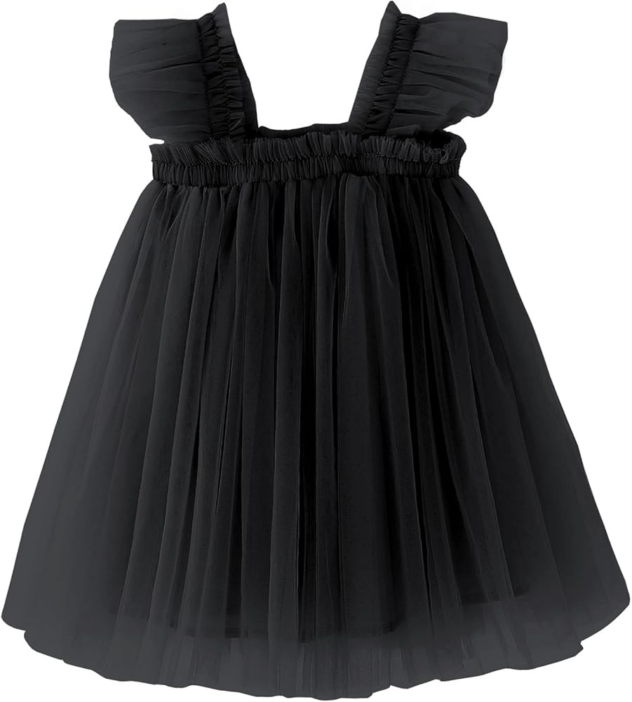 BGFKS Layered Tulle Ruffle Sleeveless Dress for Toddler Girls,Tutu Dress for Baby Girls Princess ... | Amazon (US)
