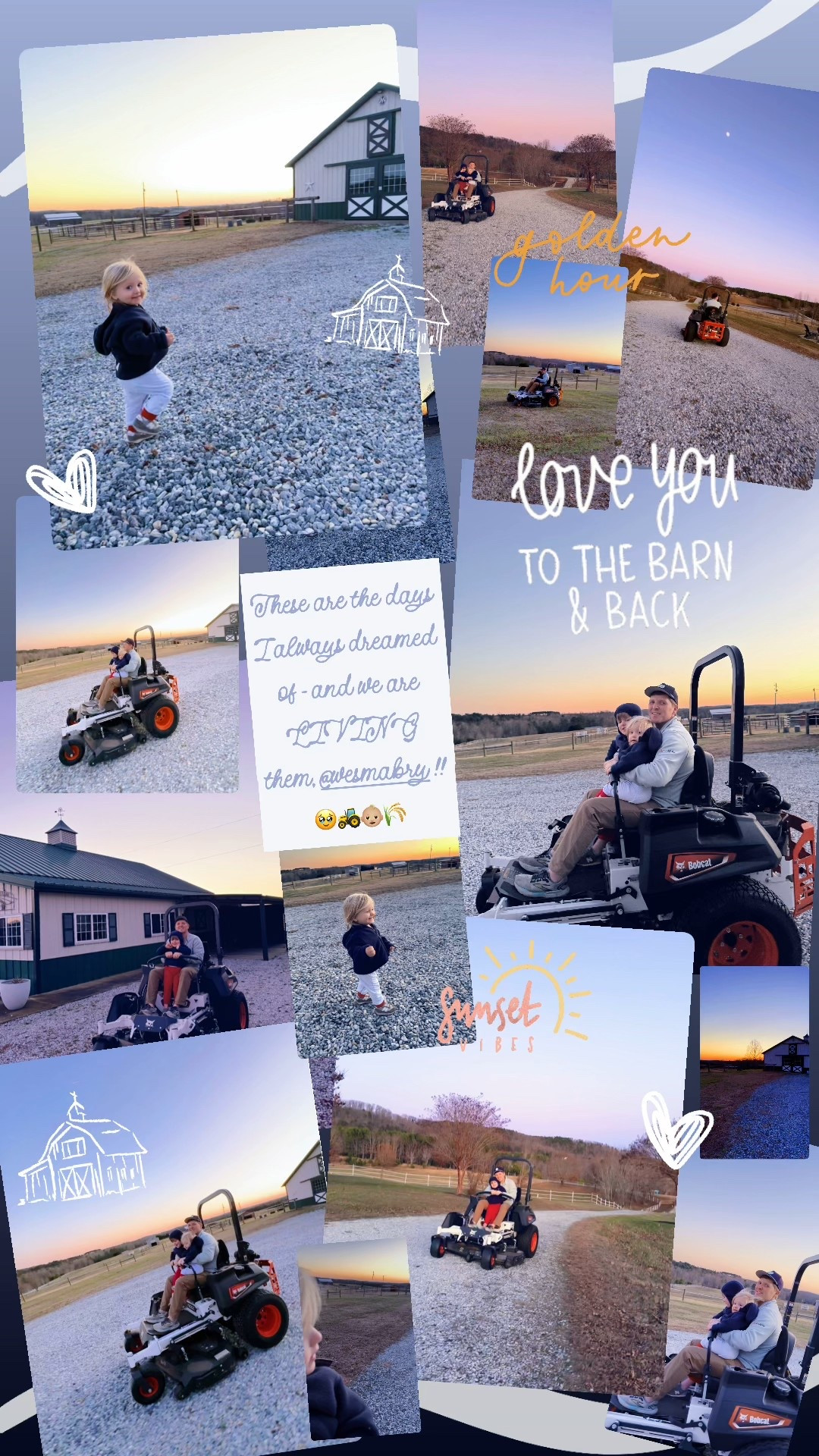 These are the days I always dreamed of - and we are LIVING them, @wesmabry !! 🥹🚜👶🏼🌾