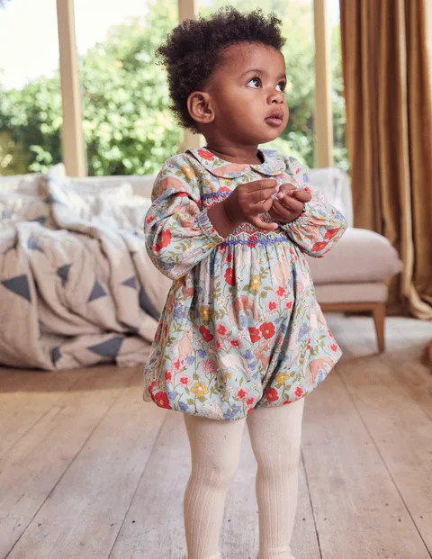 Smocked Romper | Boden UK