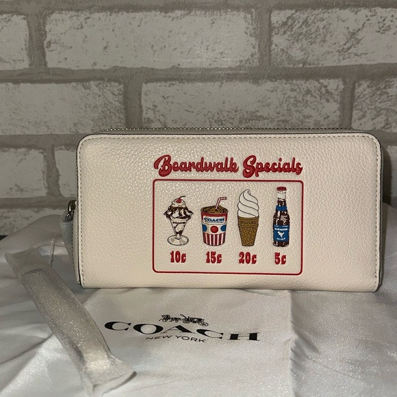 Coach White Boardwalk Specials Wallet | Poshmark
