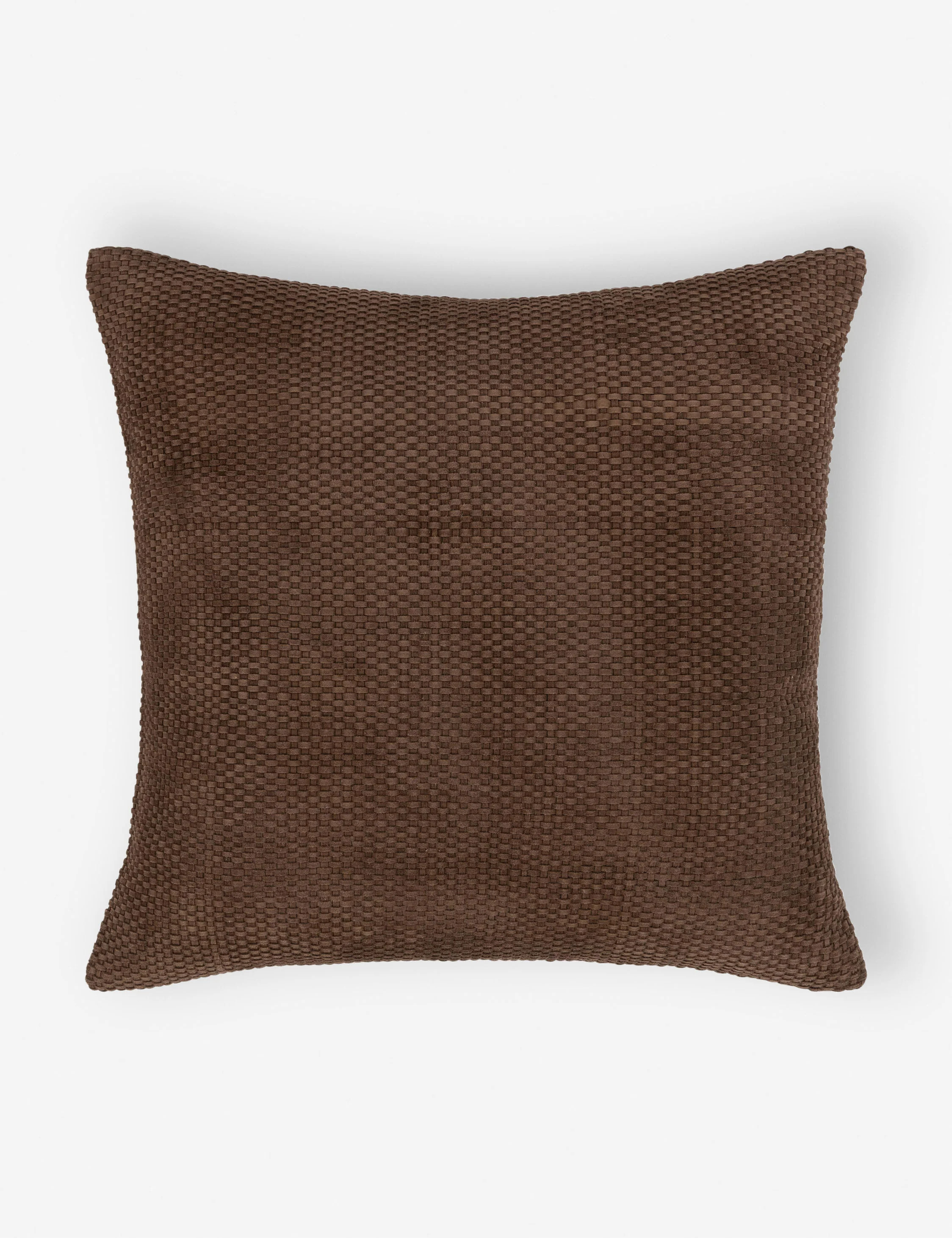 Veronica Suede Pillow, Brown | Lulu and Georgia 