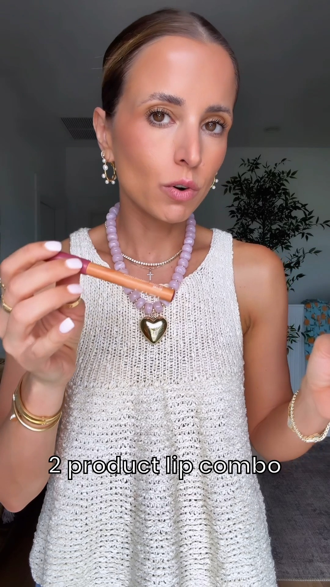 I love this lip combo!! Ilia lip crayon in rhyme and gloss in velvet daisy or velvet (I love both). This combination is very similar to my favorite everyday lip combo, which is lip liner in rosewood, lipstick in rosewater, and lip gloss in velvet daisy or velvet! Wearing XXS in sweater tank and chunky beaded necklace is Amazon.

#LTKBeauty #LTKmorningroutine #LTKselfcare