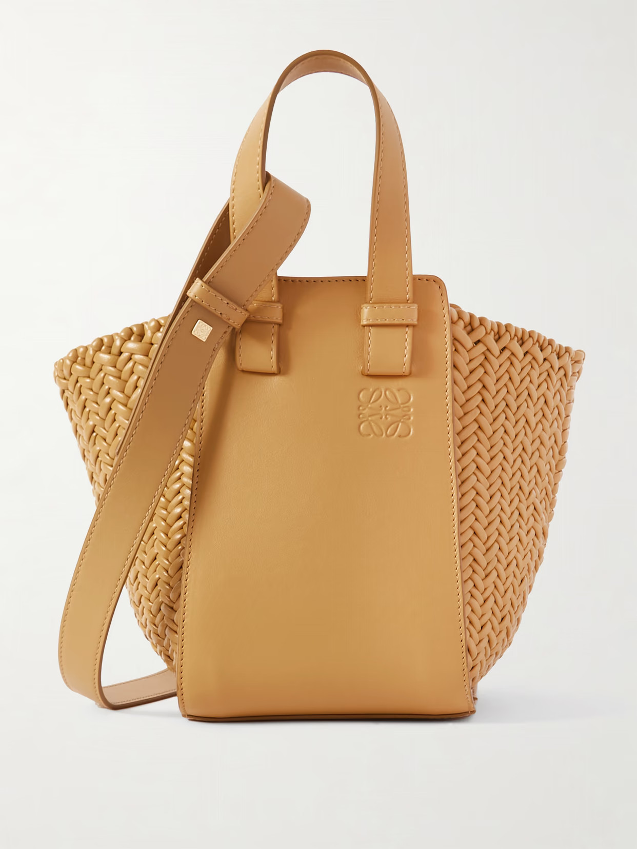 LOEWE - Hammock Woven Leather Tote Bag - Brown | NET-A-PORTER (US)