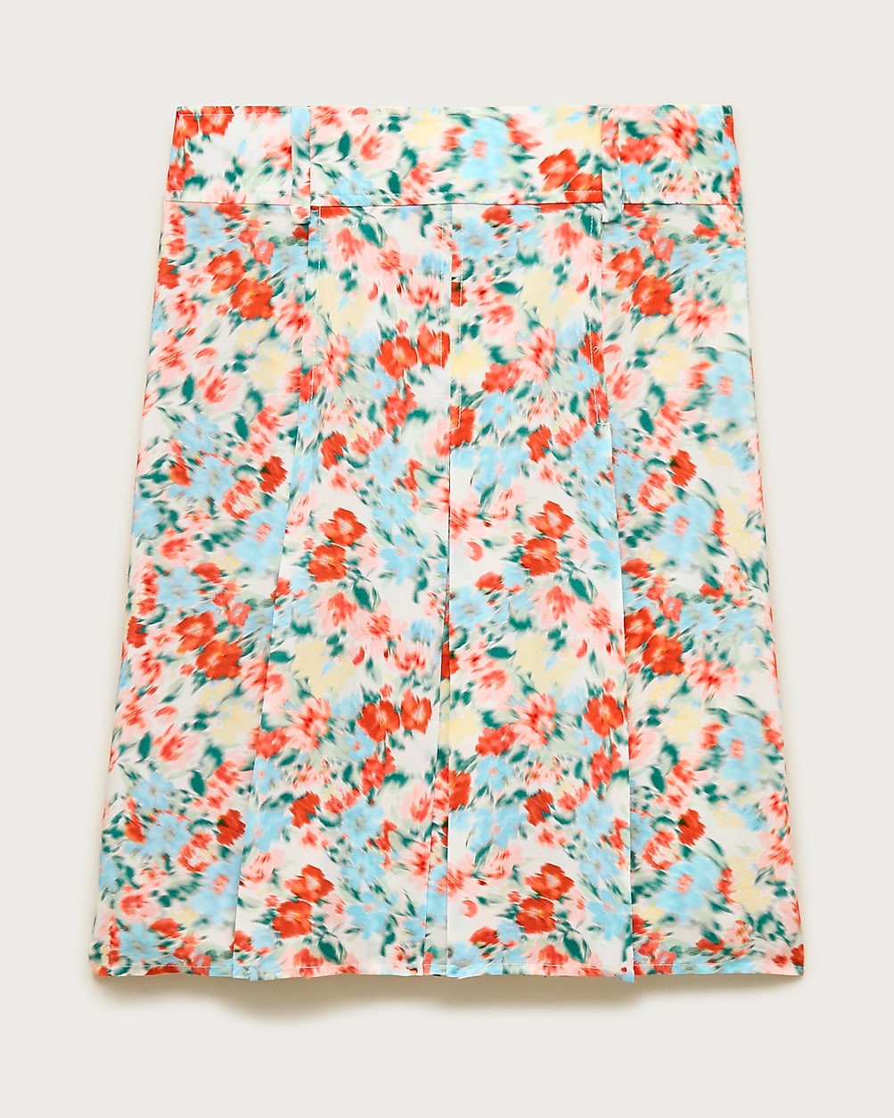 Pleated knee-length skirt in floral print | J. Crew US