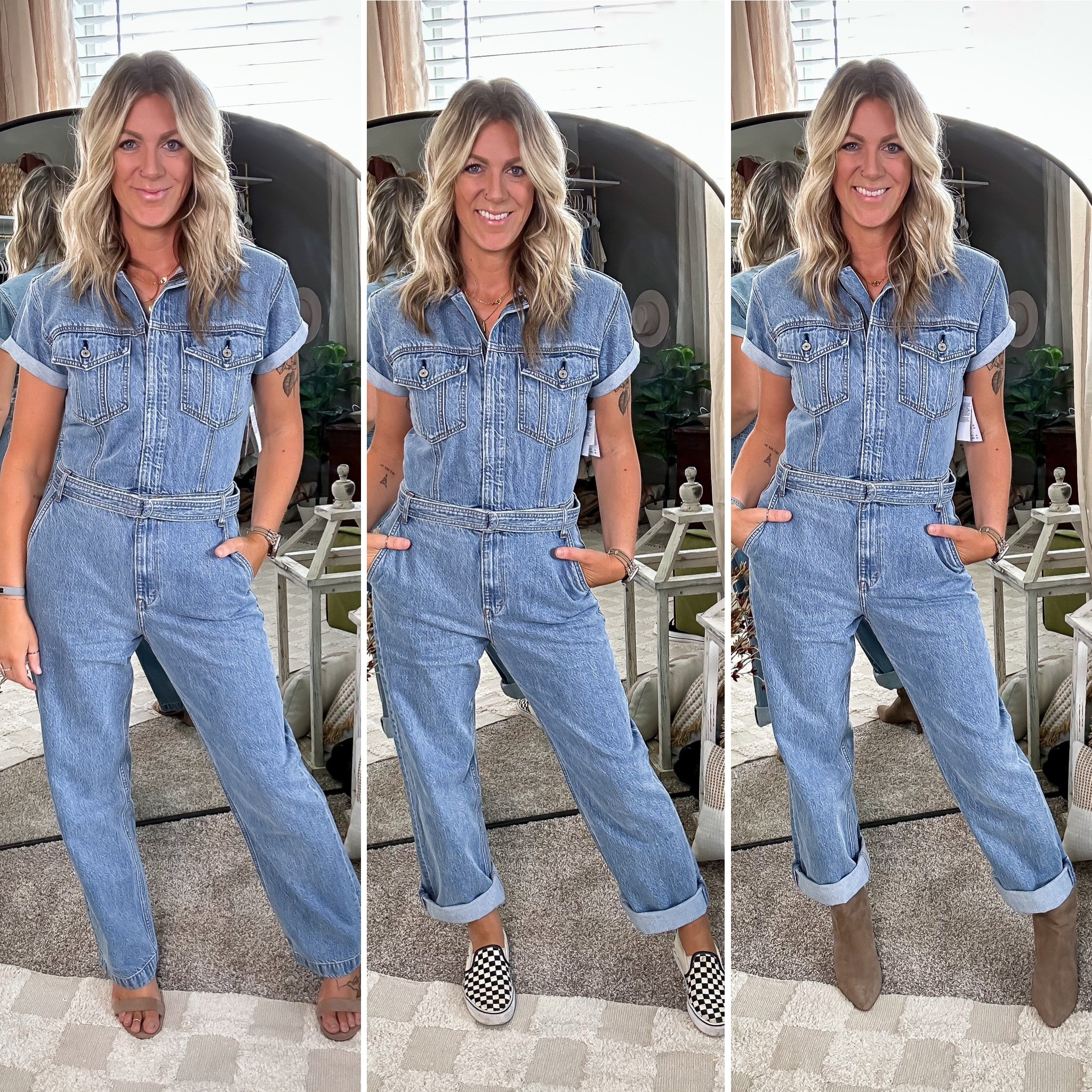 Karina Denim Romper curated on LTK