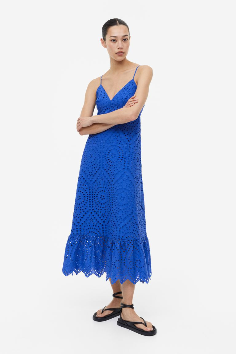 Dress with Eyelet Embroidery | H&M (US + CA)