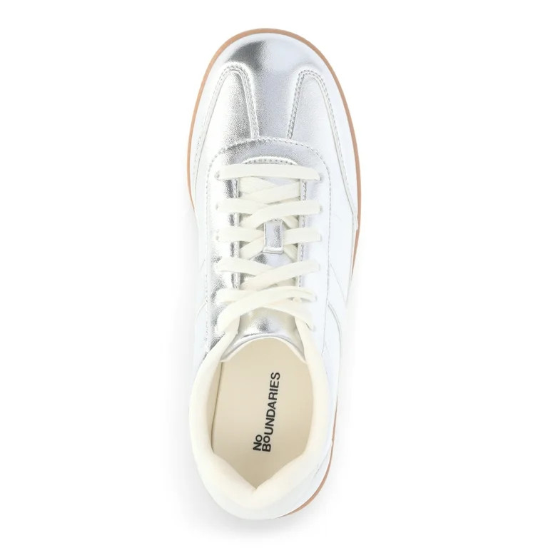 No Boundaries Women's Lace Up Sport Sneakers, Wide Width Available | Walmart (US)