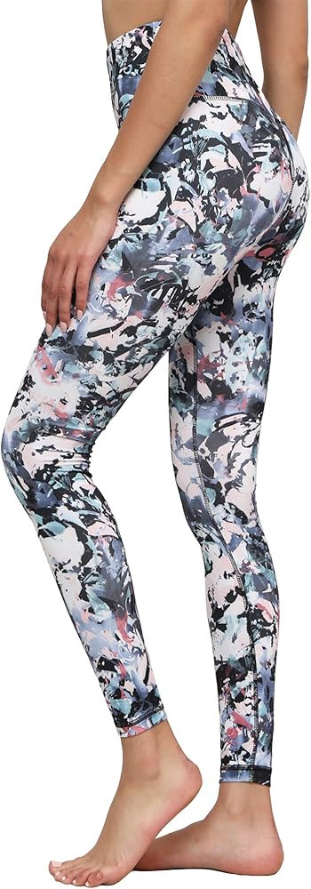 Active Queens Women's Camo Floral Print Leggings with Inner Pocket/Side Pocket | Amazon (US)
