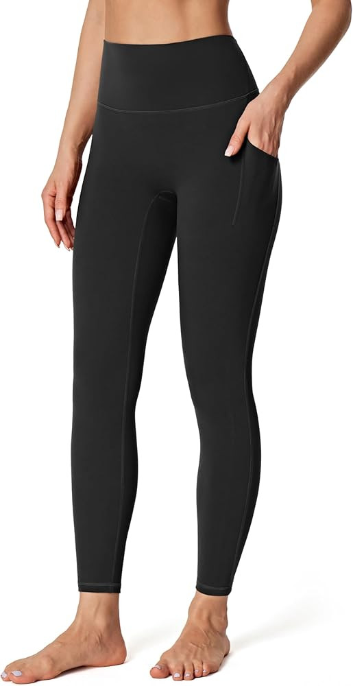 IUGA No Front Seam Leggings with Pockets for Women Buttery Soft Tummy Control Workout Leggings Hi... | Amazon (US)