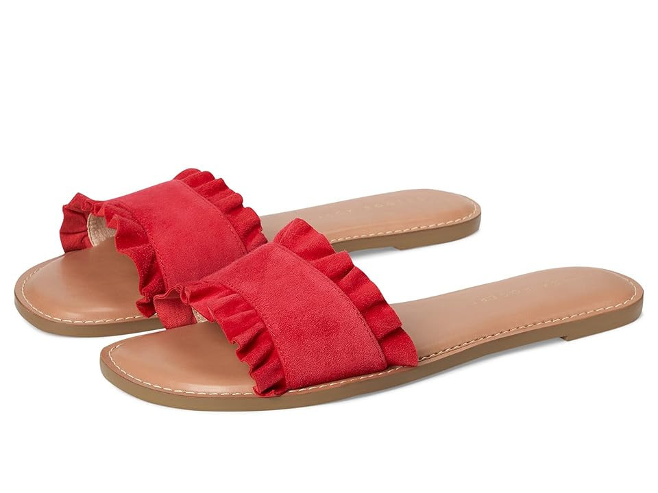 Jack Rogers Rozette Slide Women's Sandals Fire Red : 9 M, Leather | Zappos