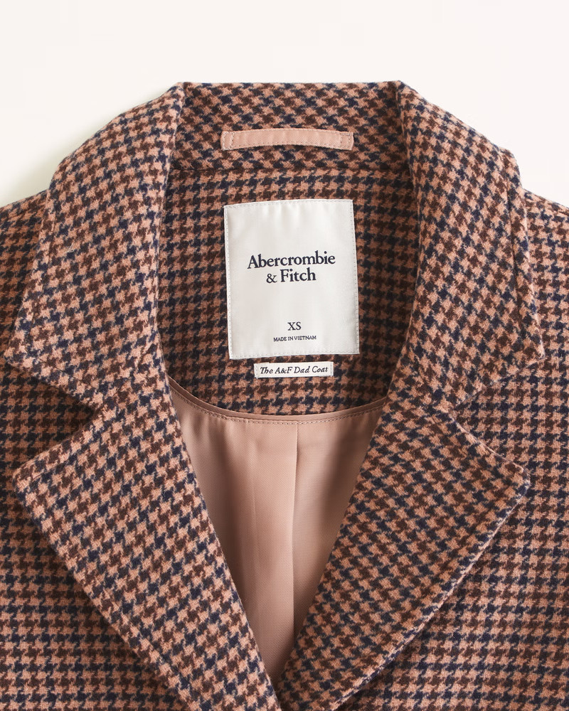 Wool-Blend Dad Coat | Abercrombie & Fitch (US)