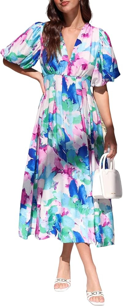 Sissyaki Women's Floral Maxi Dress 2026 Summer Spring Wedding Guest Dress | Amazon (US)