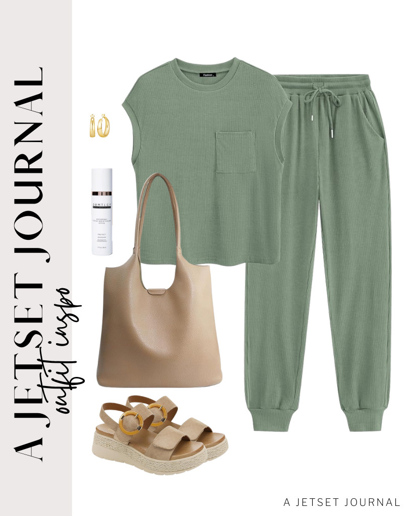 You’ll love this matching tracksuit outfit that connects you to nature. Style it with espadrille platform sandals and a leather tote bag, then add this bestselling tinted moisturizer from DRMTLGY.

#LTKSeasonal #LTKSaleAlert #LTKTravel

 

 