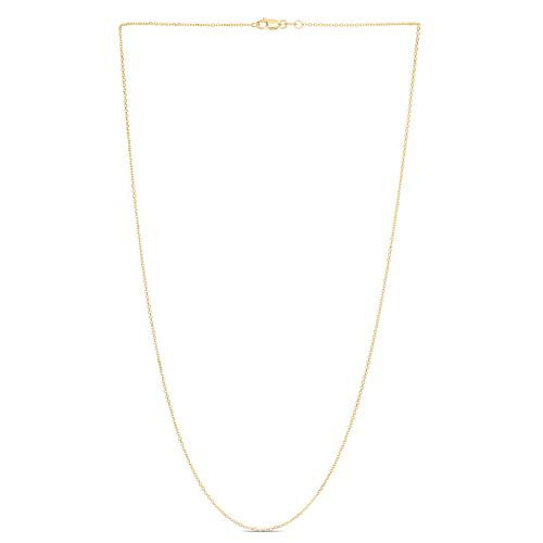 Royal Chain 10K Yellow Gold Classic Diamond Cut Cable Chain Necklace | HSN