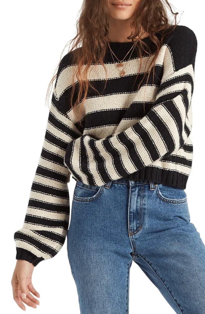 Seeing Stripes Boat Neck Cotton Sweater | Nordstrom