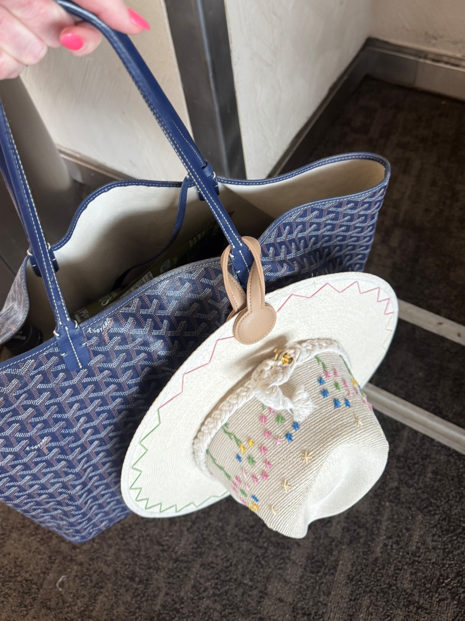 Magnetic hat holder is a must for spring and summer vacations!! I had to bring my favorite woven hat with me to the golf tournament, it’s so worth the splurge for a good and unique hat! 

#LTKSeasonal #LTKOver40 #LTKTravel