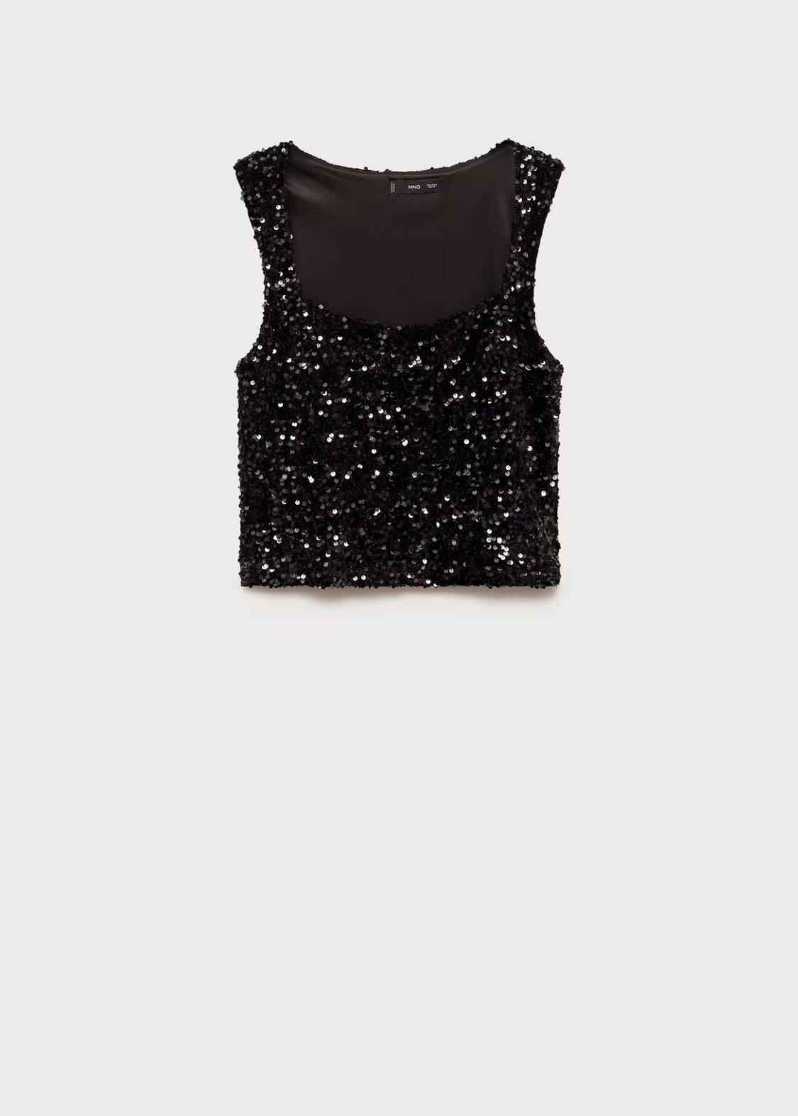 Sequined tank top - Women | MANGO United Kingdom | MANGO (UK)