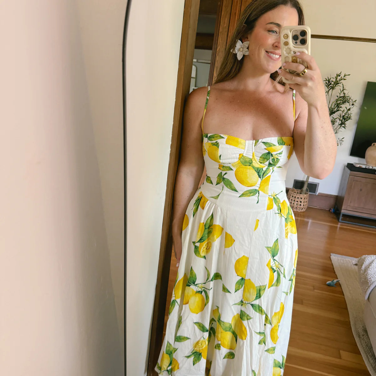Positano Summer Lemon Midi Dress | Confête
