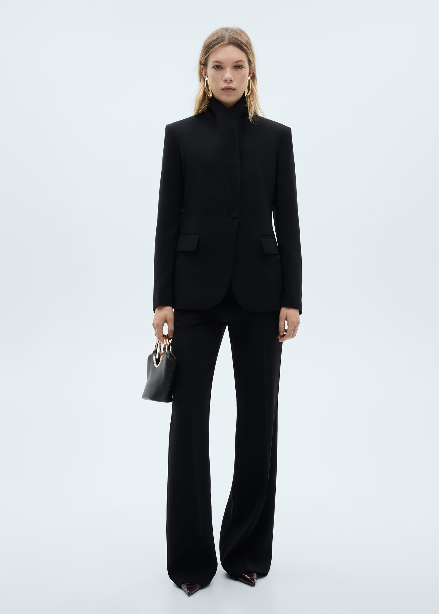 Wideleg suit trousers - Women | MANGO United Kingdom | MANGO (UK)