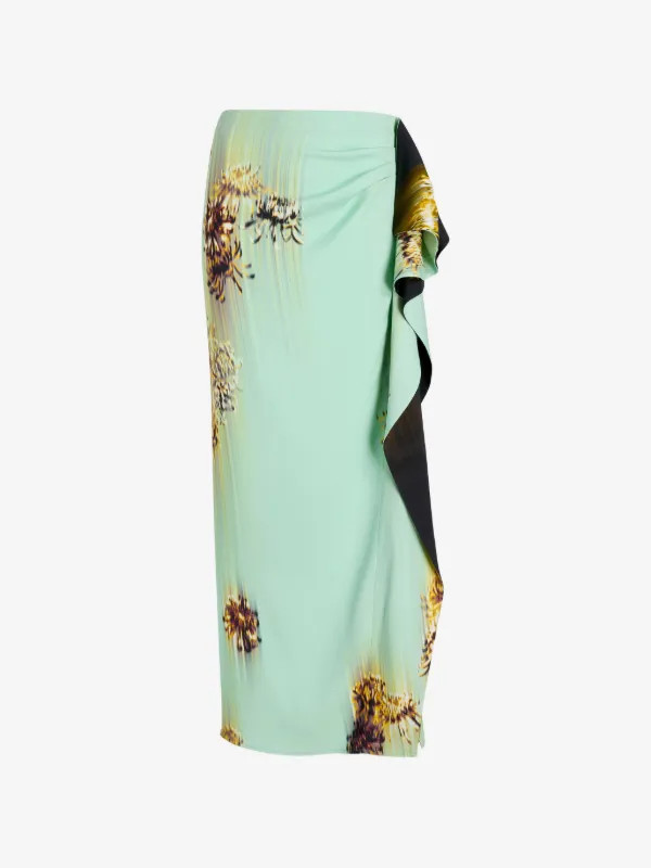 Cella ruffled printed maxi skirt | Farfetch Global