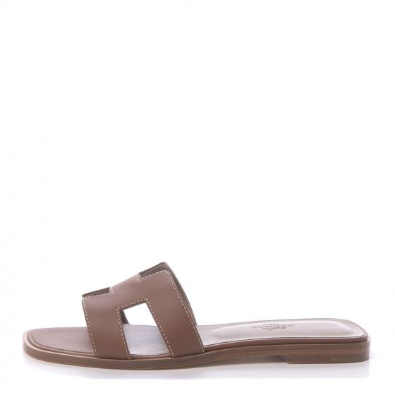 Box Calfskin Oran Sandals 36.5 Gold | Fashionphile