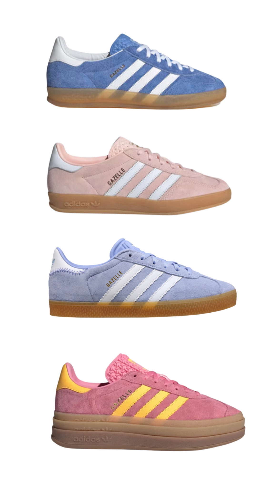 Currently Coveting: Adidas Gazelles 

#LTKGiftGuide #LTKStyleTip #LTKShoeCrush