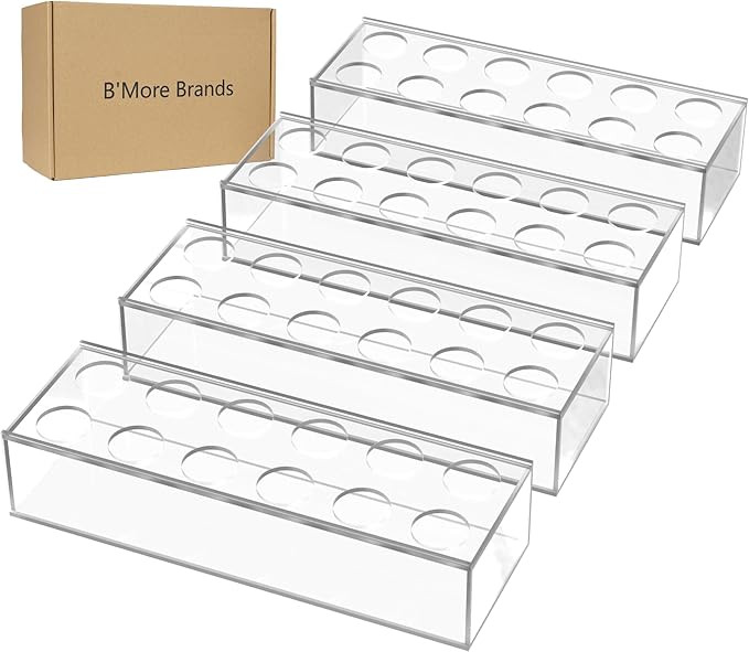 4 Pack 12" Clear Acrylic Flower Vase Rectangular Floral Centerpiece for Dining Table Modern Flowe... | Amazon (US)