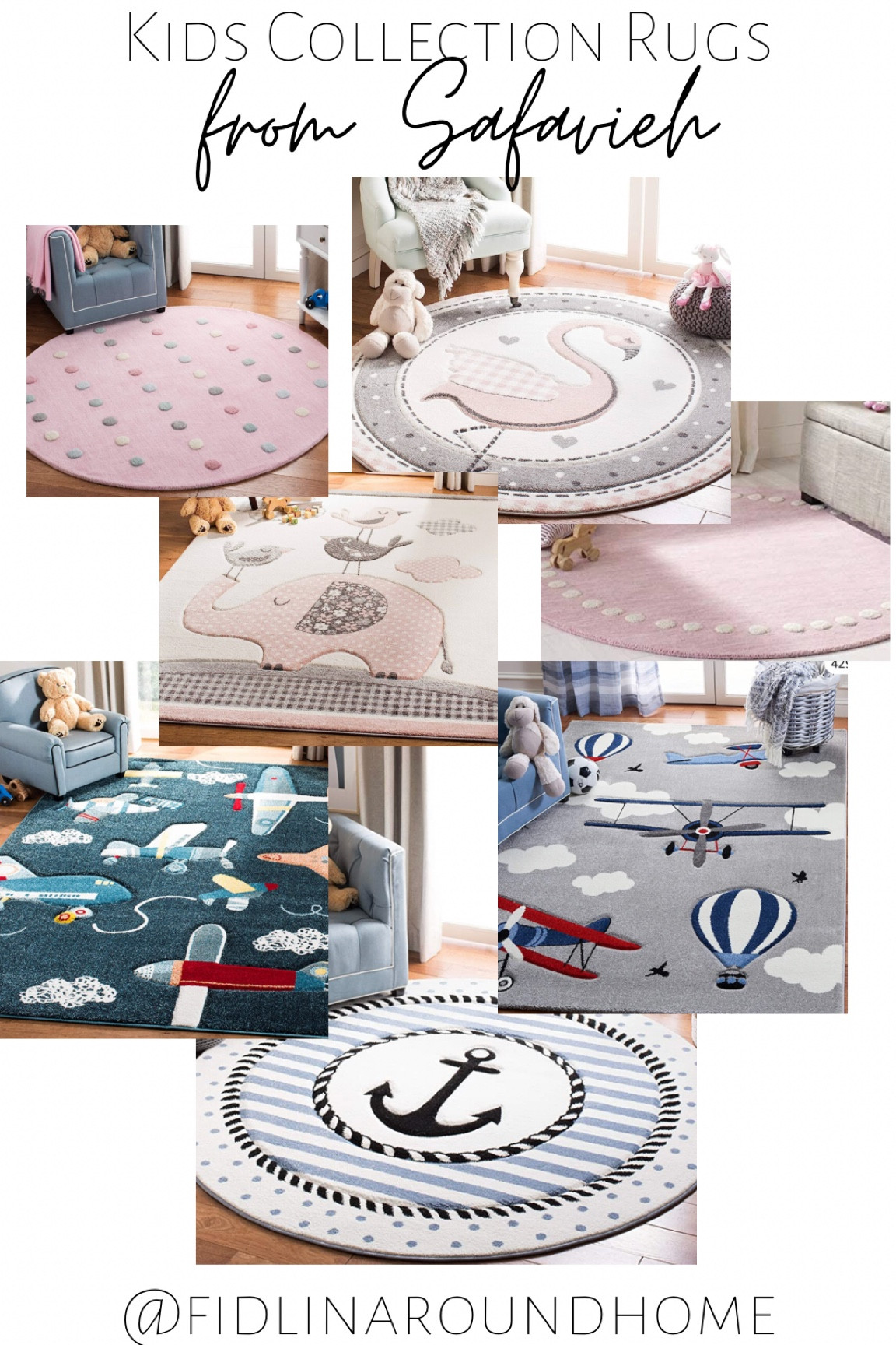 Baby toddler and kids collection of rugs for nurseries and kids rooms! They come in all shapes and sizes! From Safavieh on Amazon!

#LTKhome #LTKFind