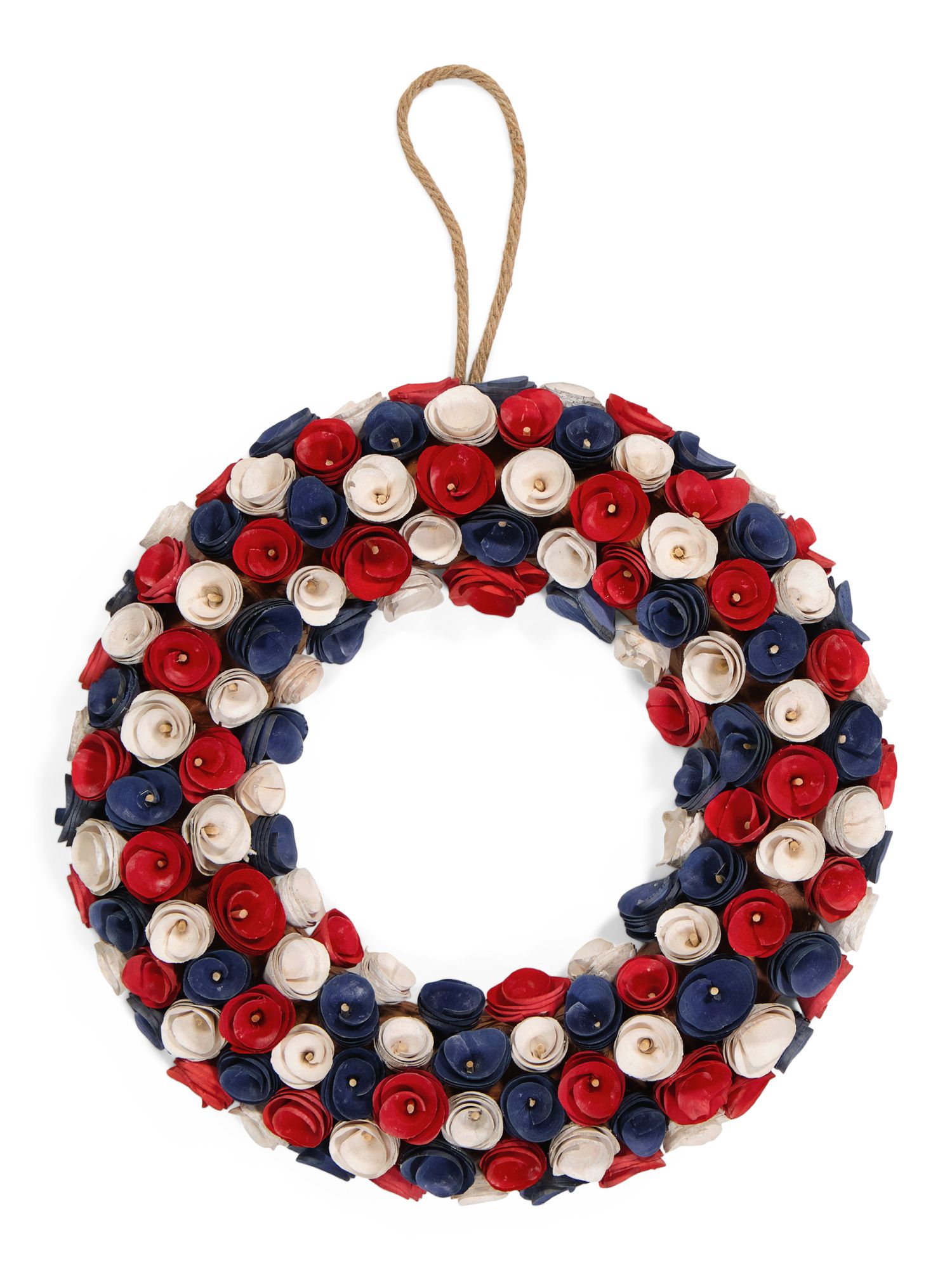 16.5in Patriotic Floral Wooden Curl Wreath | Kids' & Baby Room | Marshalls | Marshalls