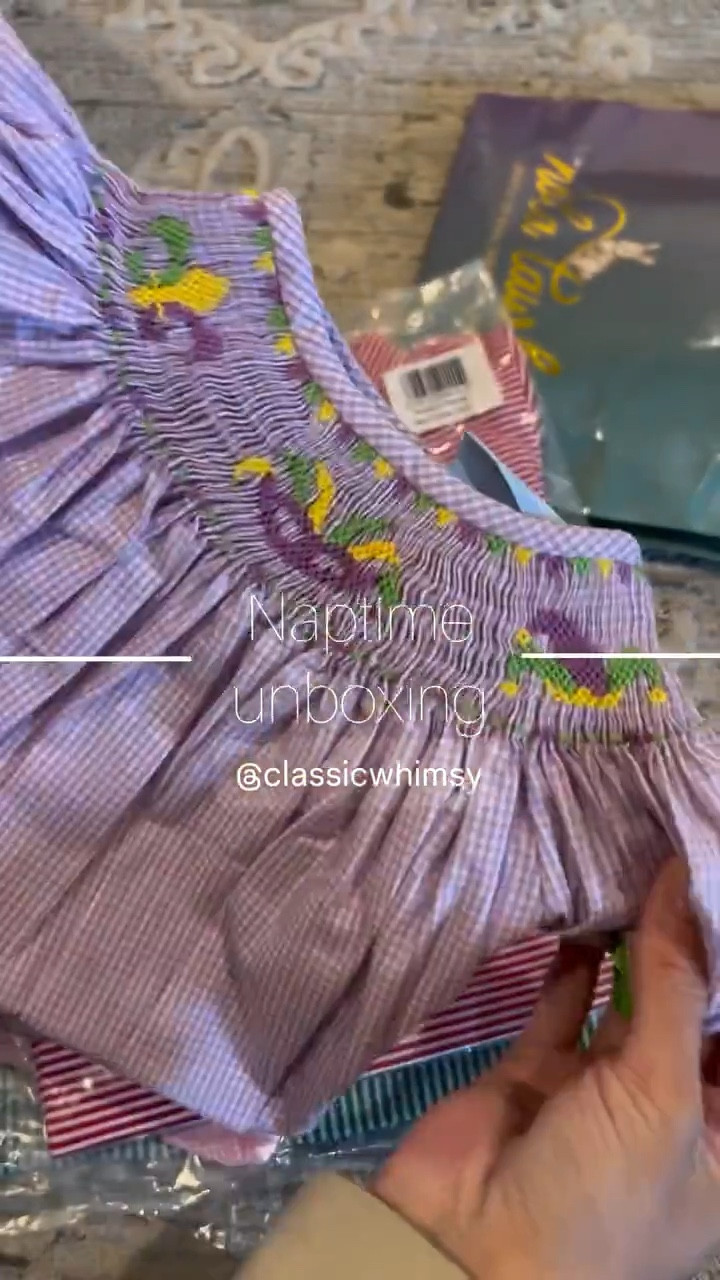 Naptime unboxing 📦  / Mardi Gras sibling outfits / Smocked Mardi Gras bubble / Valentines Day sibling outfits / Valentines girls smocked heart set / Little boy collared polo shirts 

#LTKBaby #LTKKids