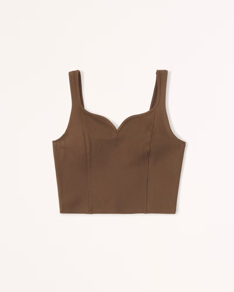 Women's Ponte Corset Sweetheart Top | Women's New Arrivals | Abercrombie.com | Abercrombie & Fitch (US)