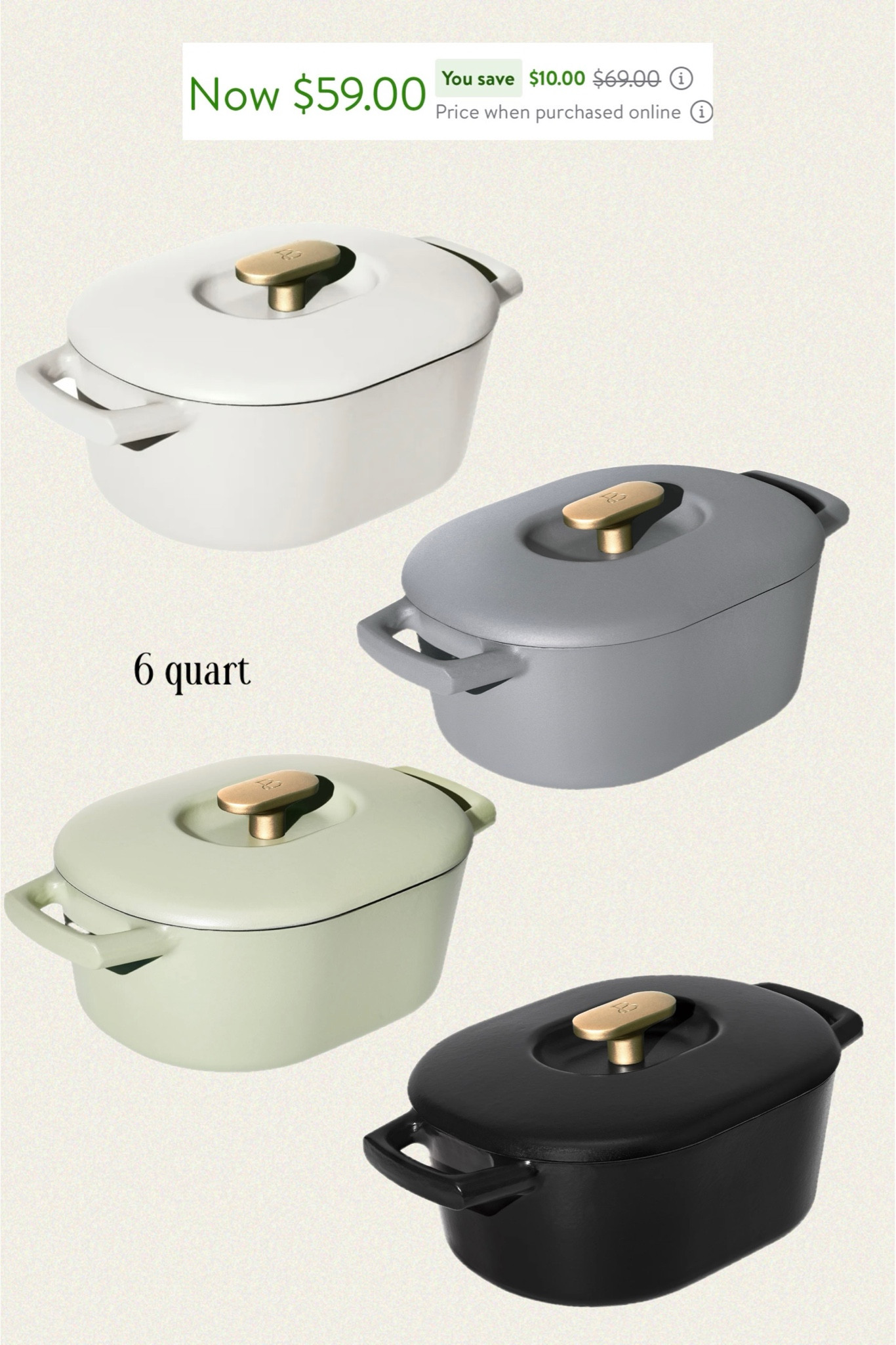 Are you making sourdough bread or cooking often? Then you need this Beautiful 6 quart dutch oven by Drew Barrymore! I love the design and the colors! Great gift idea for mom. 
#LTKxWalmart

#LTKGiftGuide #LTKSaleAlert #LTKHome